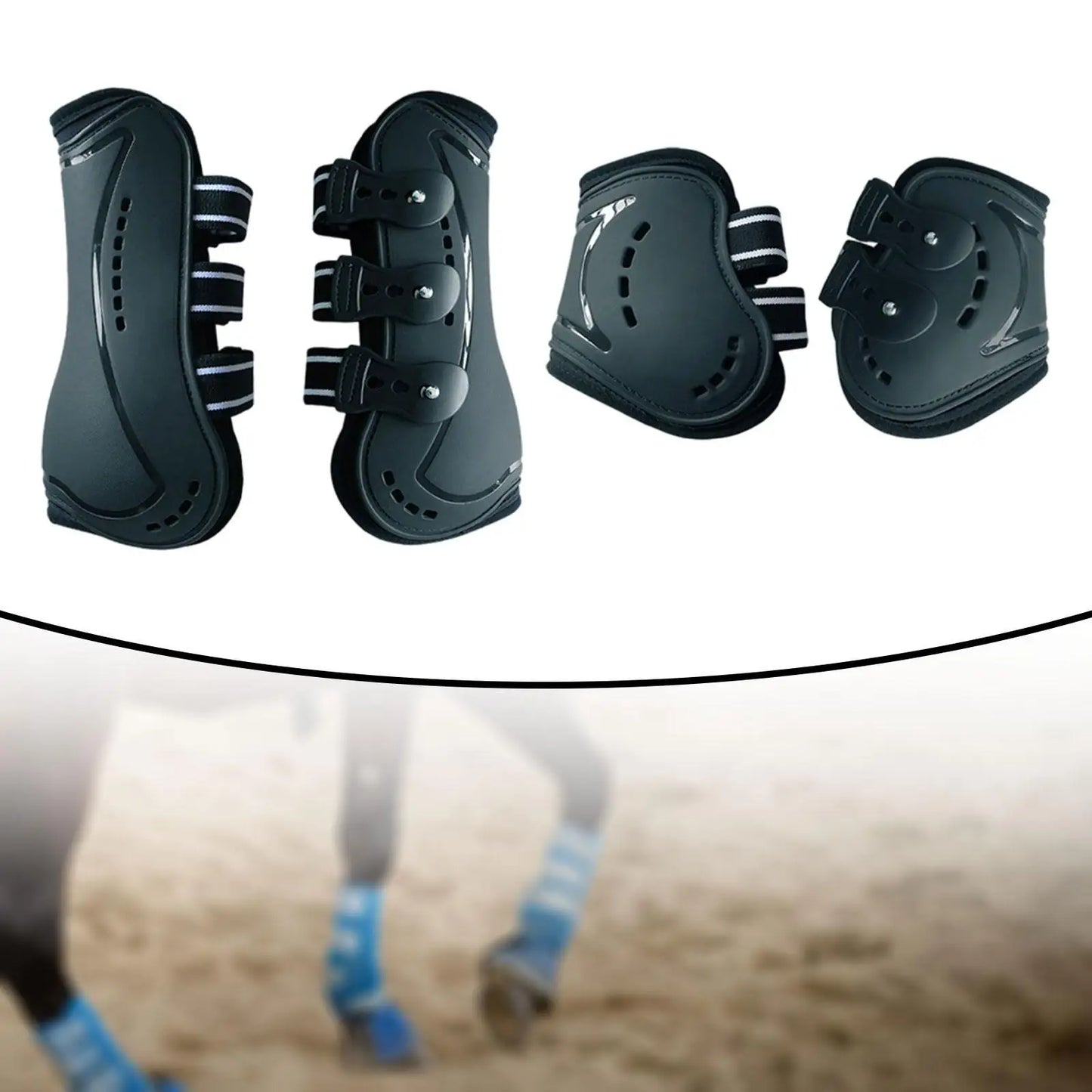 4x Horse Boots Tendon Protector Support