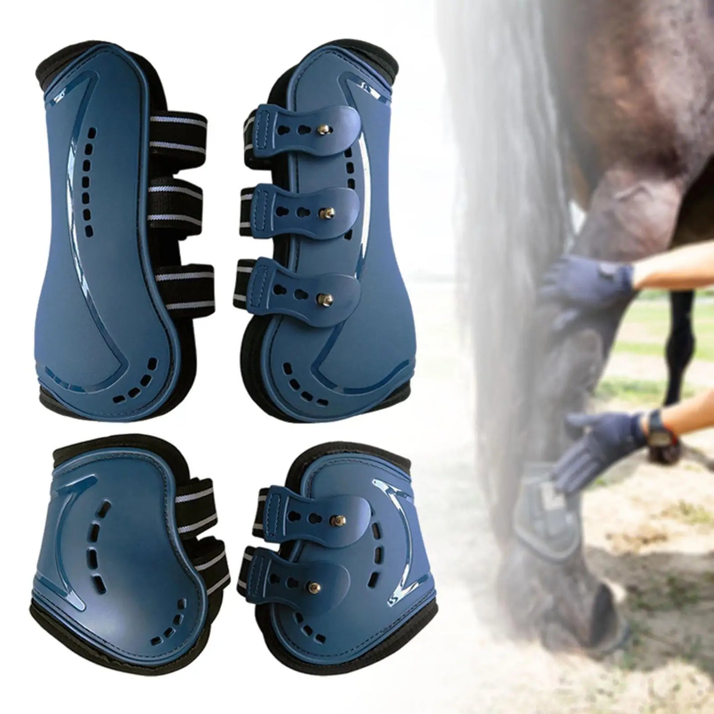 4x Horse Boots Tendon Protector Support