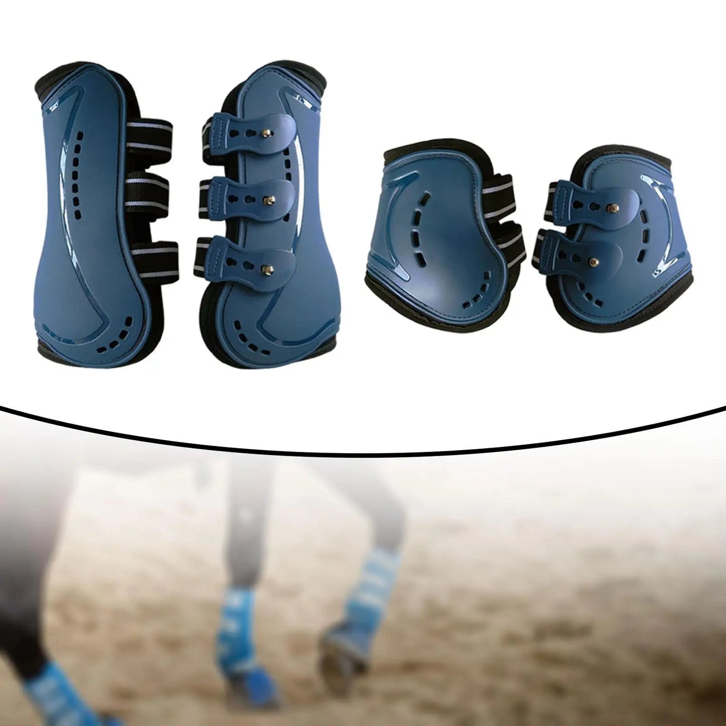 4x Horse Boots Tendon Protector Support