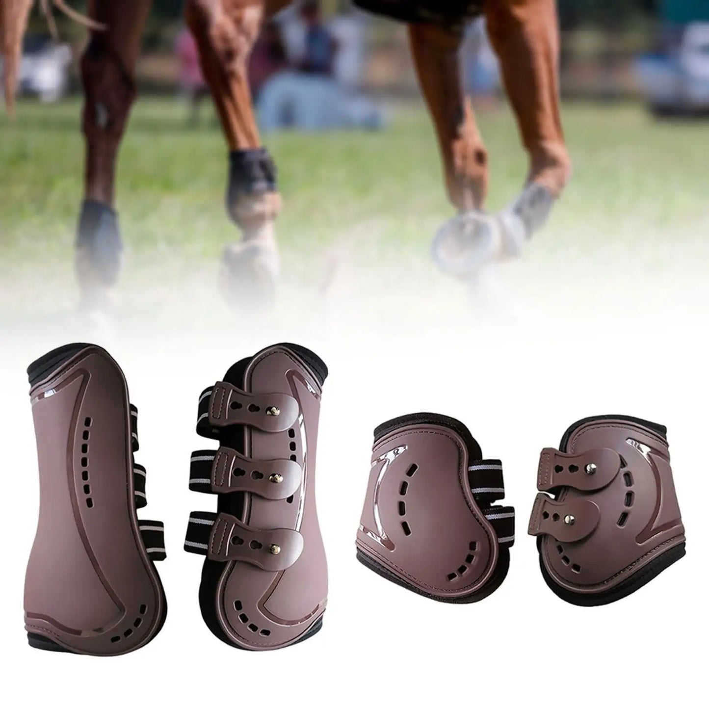 4x Horse Boots Tendon Protector Support