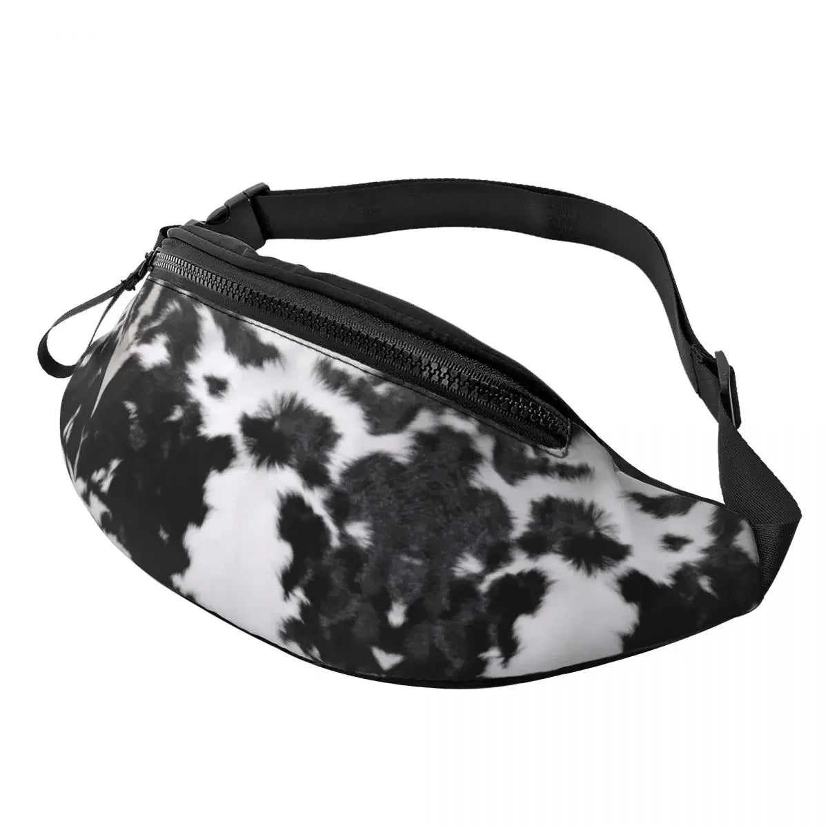 printed Cowhide waist bag